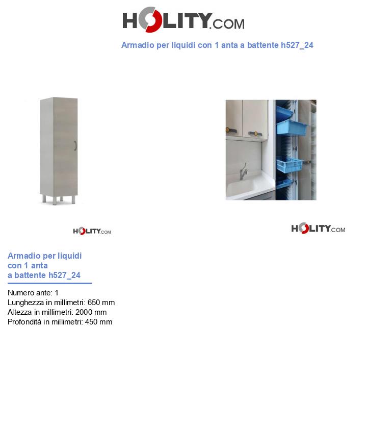 Armadio per liquidi con 1 anta a battente h527_24
