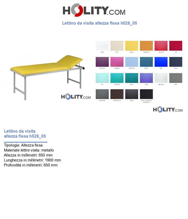 Lettino da visita altezza fissa h528_05
