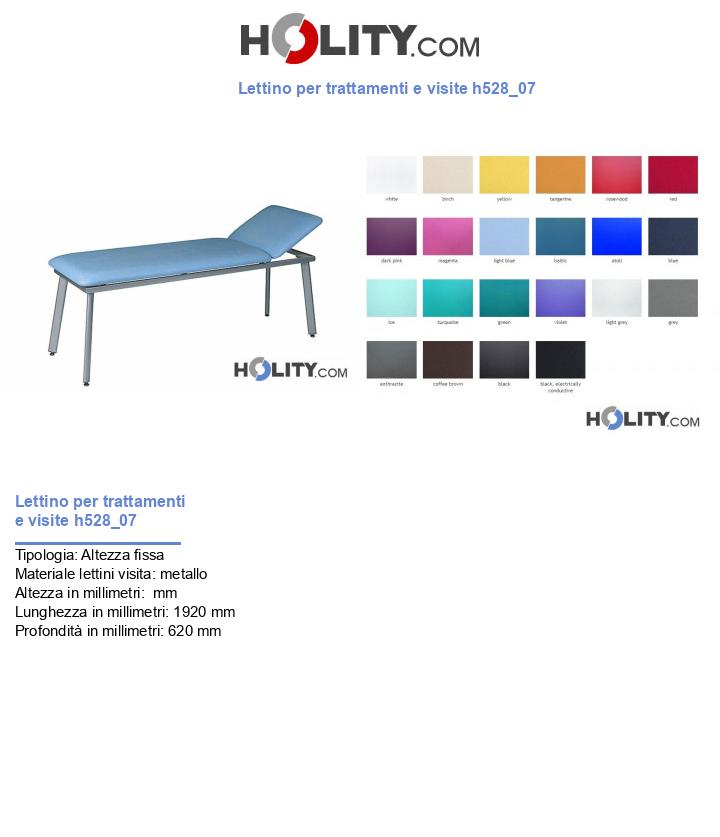 Lettino per trattamenti e visite h528_07