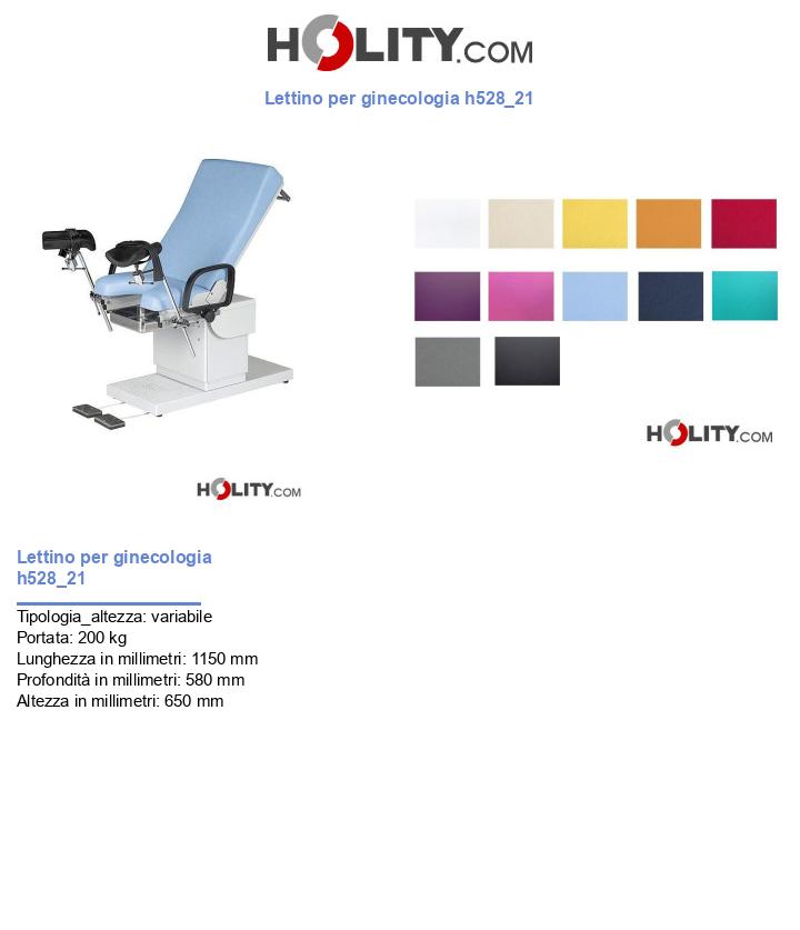 Lettino per ginecologia h528_21