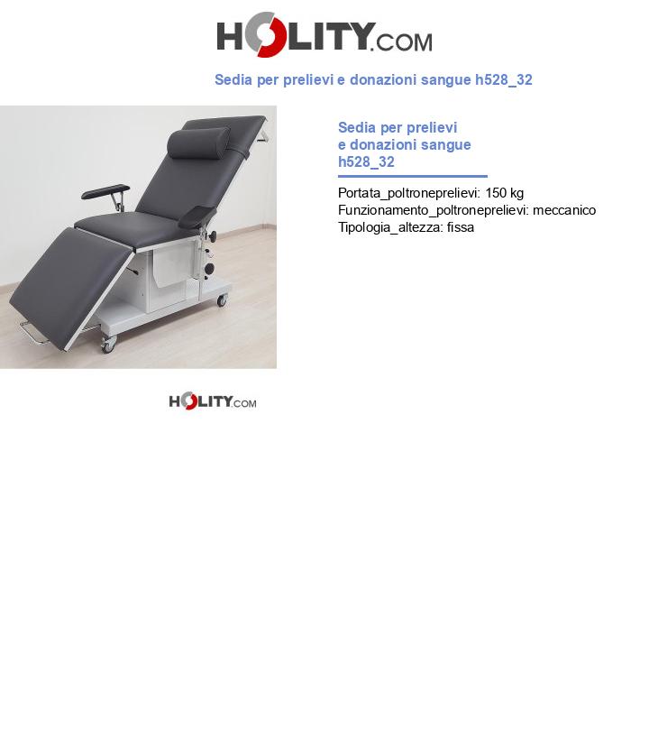 Sedia per prelievi e donazioni sangue h528_32
