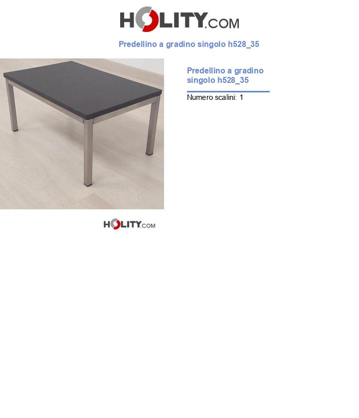 Predellino a gradino singolo h528_35