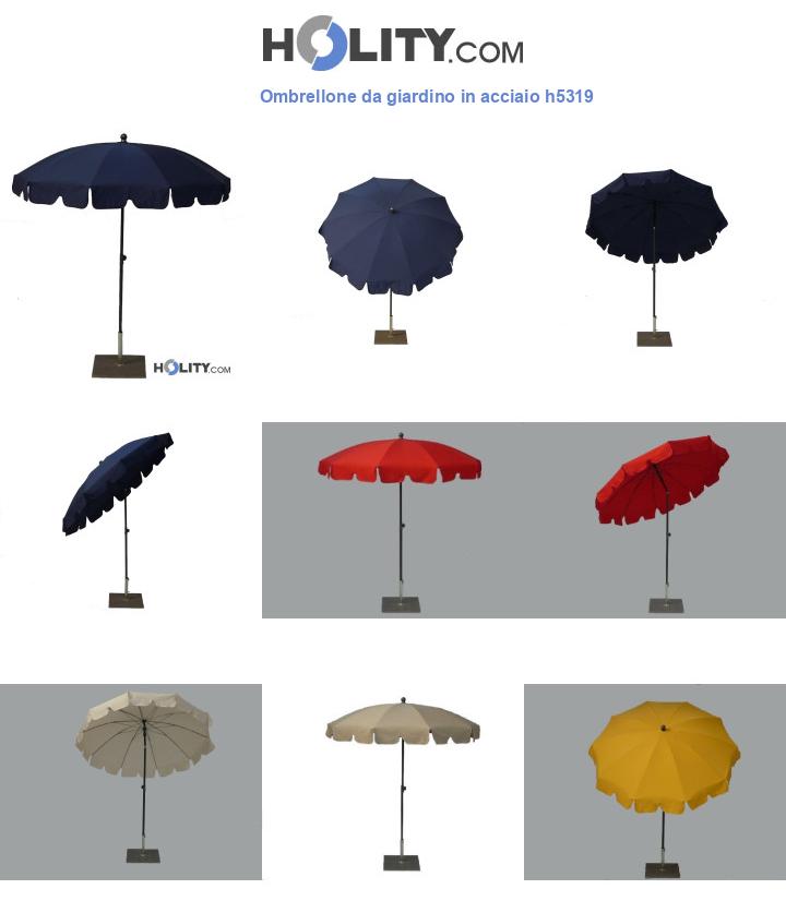 Ombrellone da giardino in acciaio h5319
