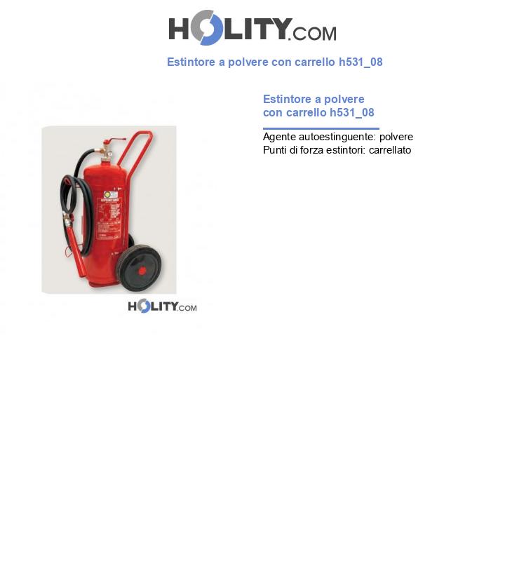 Estintore a polvere con carrello h531_08
