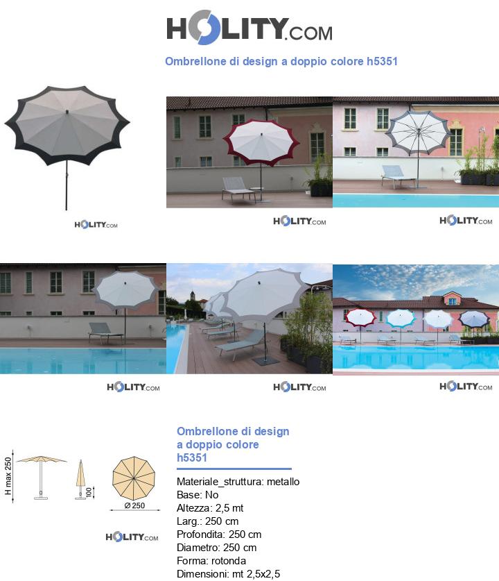 Ombrellone di design a doppio colore h5351