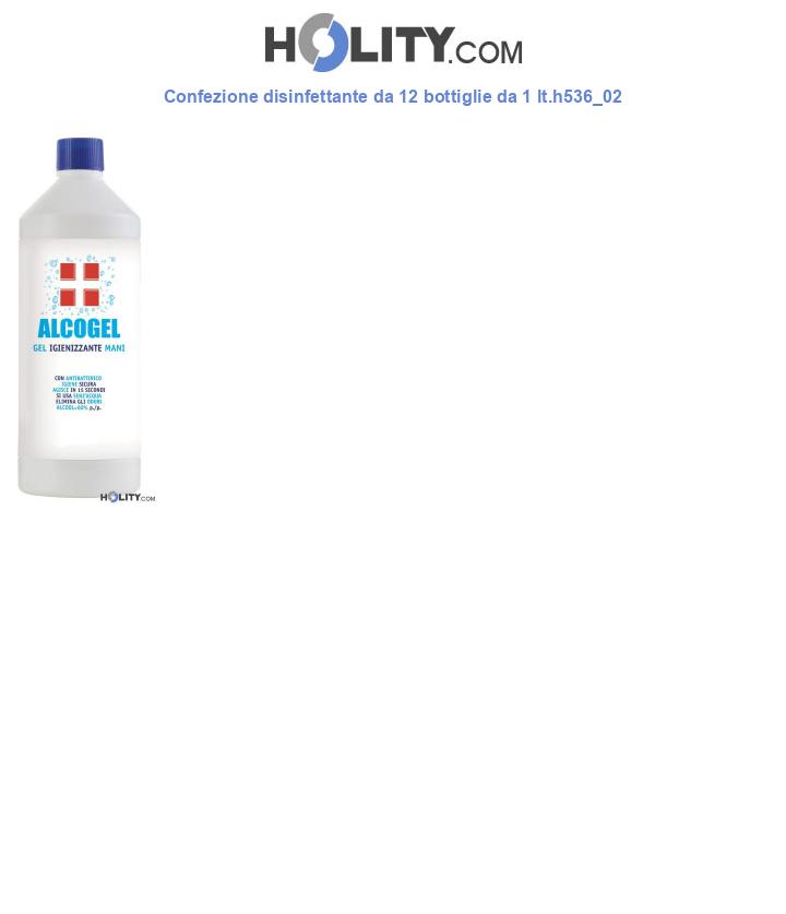 Confezione disinfettante da 12 bottiglie da 1 lt.h536_02