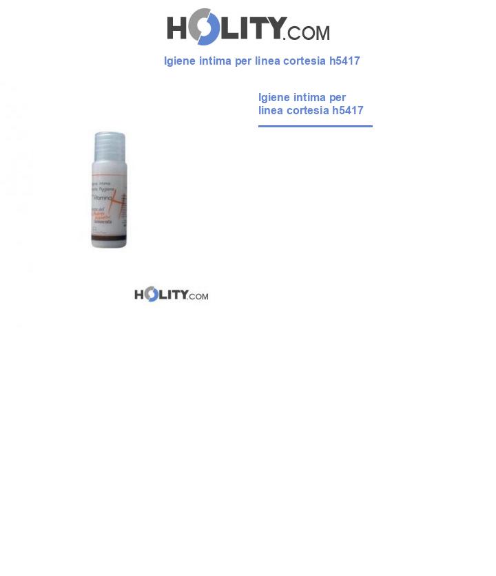 Igiene intima per linea cortesia h5417
