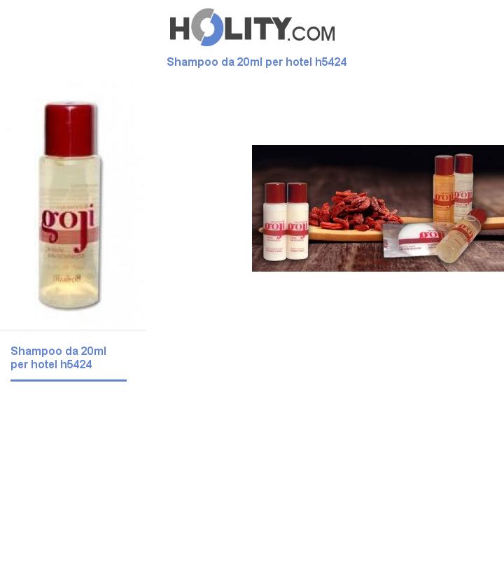 Shampoo da 20ml per hotel h5424