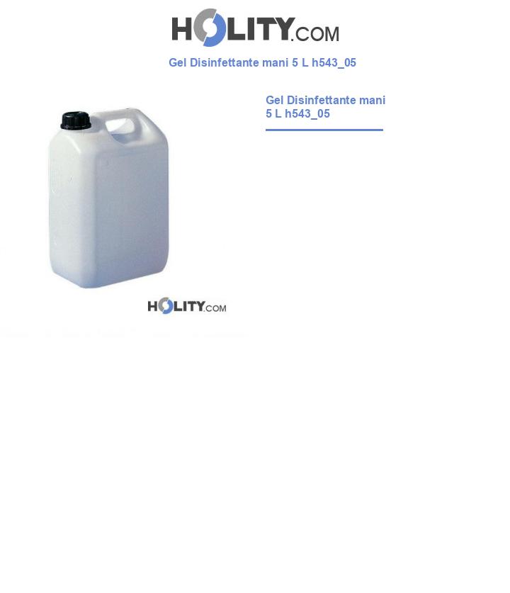 Gel Disinfettante mani 5 L h543_05