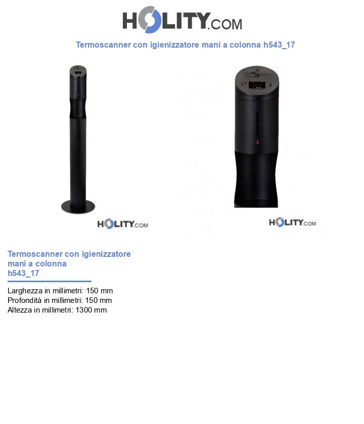 Termoscanner con igienizzatore mani a colonna h543_17