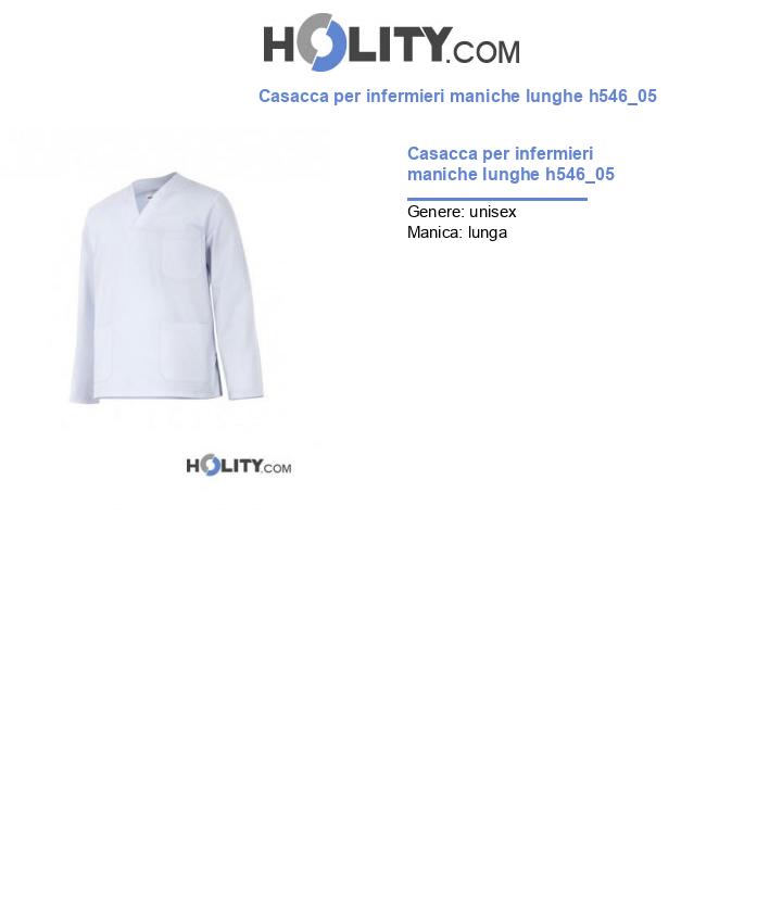 Casacca per infermieri maniche lunghe h546_05