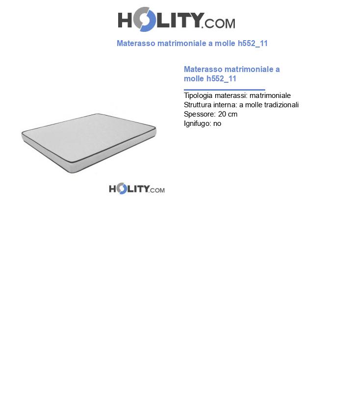 Materasso matrimoniale a molle h552_11