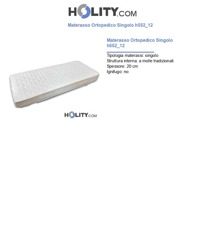 Materasso Ortopedico Singolo h552_12