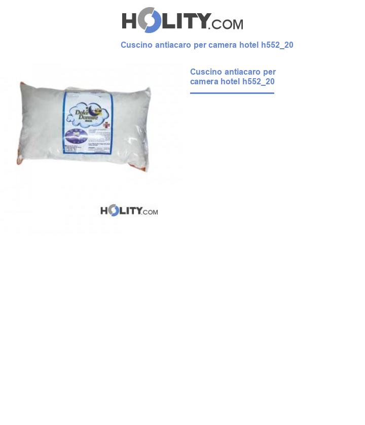 Cuscino antiacaro per camera hotel h552_20