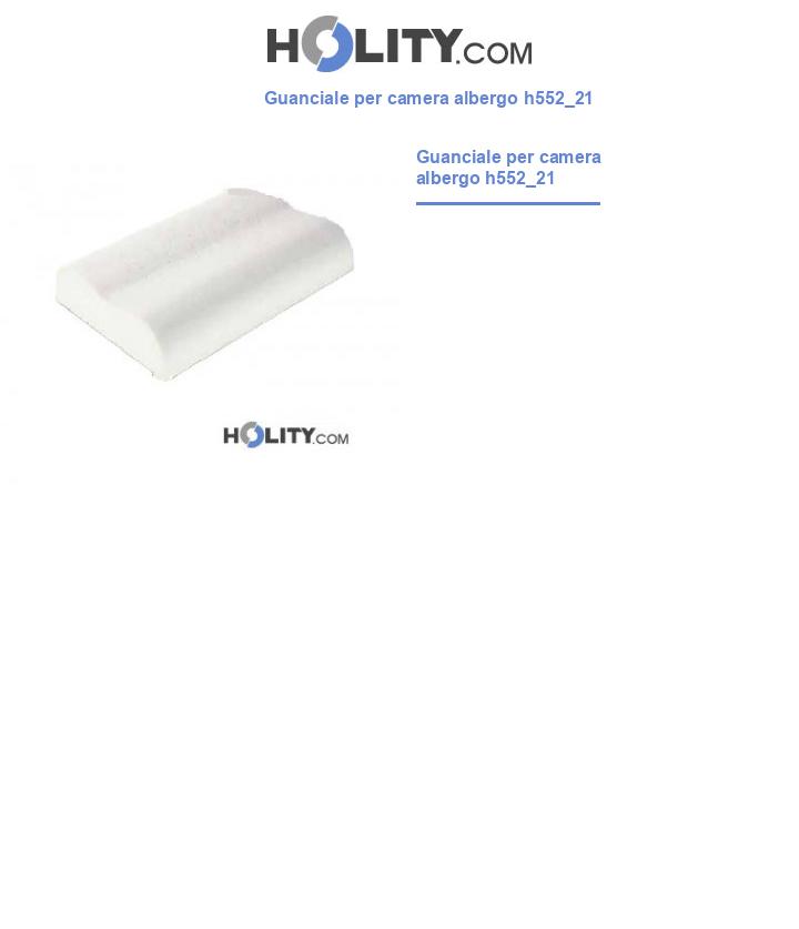 Guanciale per camera albergo h552_21