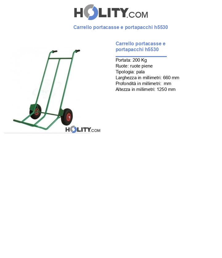 Carrello portacasse e portapacchi h5530