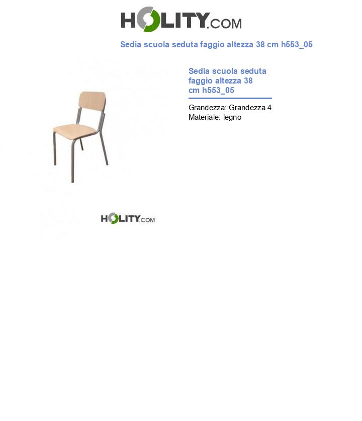 Sedia scuola seduta faggio altezza 38 cm h553_05
