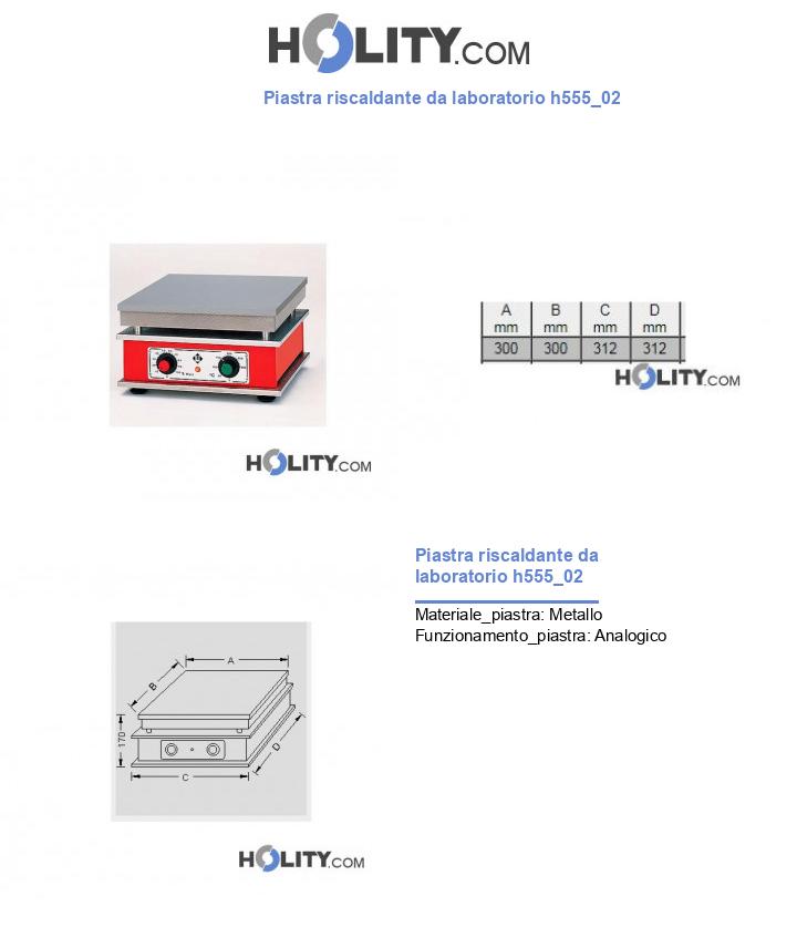 Piastra riscaldante da laboratorio h555_02