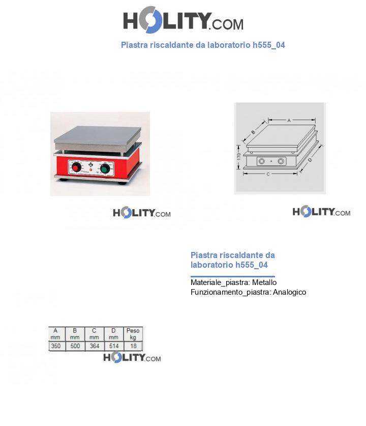 Piastra riscaldante da laboratorio h555_04