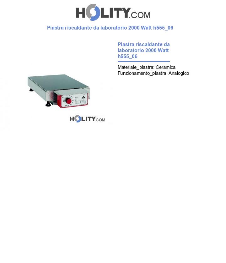Piastra riscaldante da laboratorio 2000 Watt h555_06