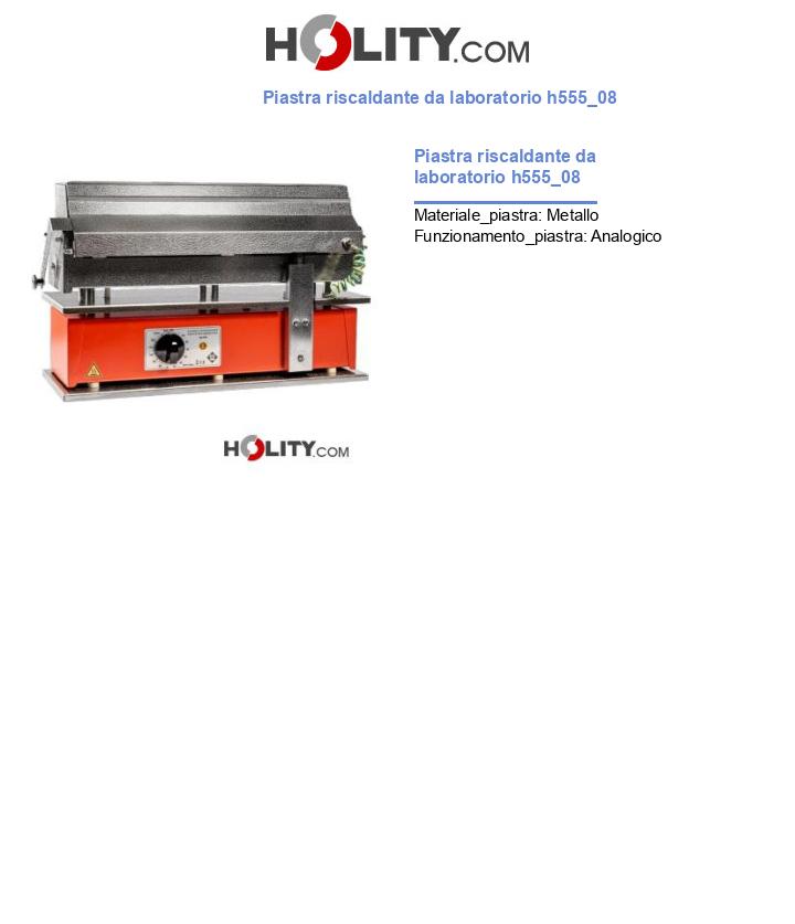 Piastra riscaldante da laboratorio h555_08