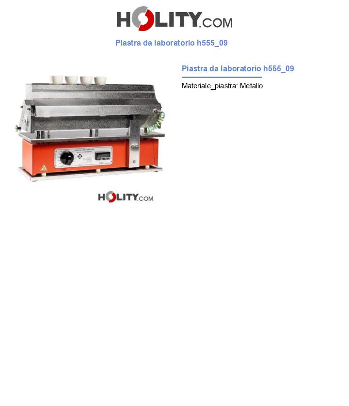Piastra da laboratorio h555_09