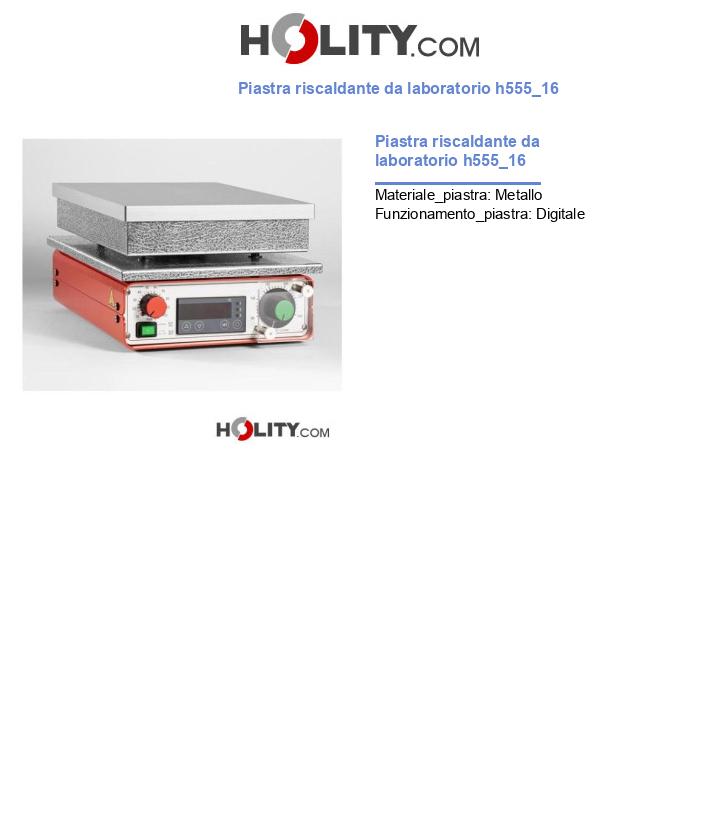 Piastra riscaldante da laboratorio h555_16