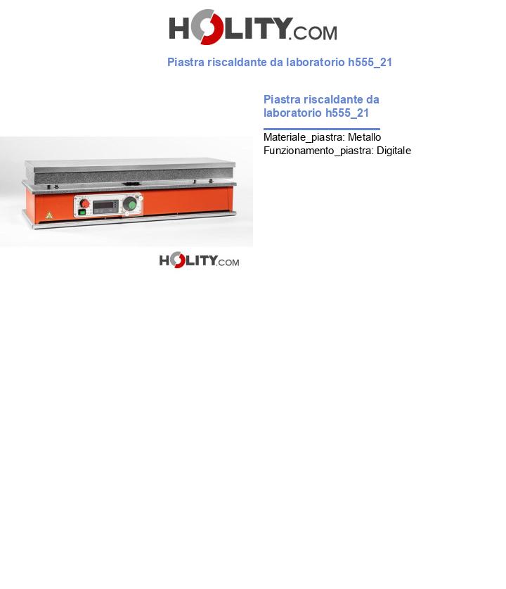 Piastra riscaldante da laboratorio h555_21