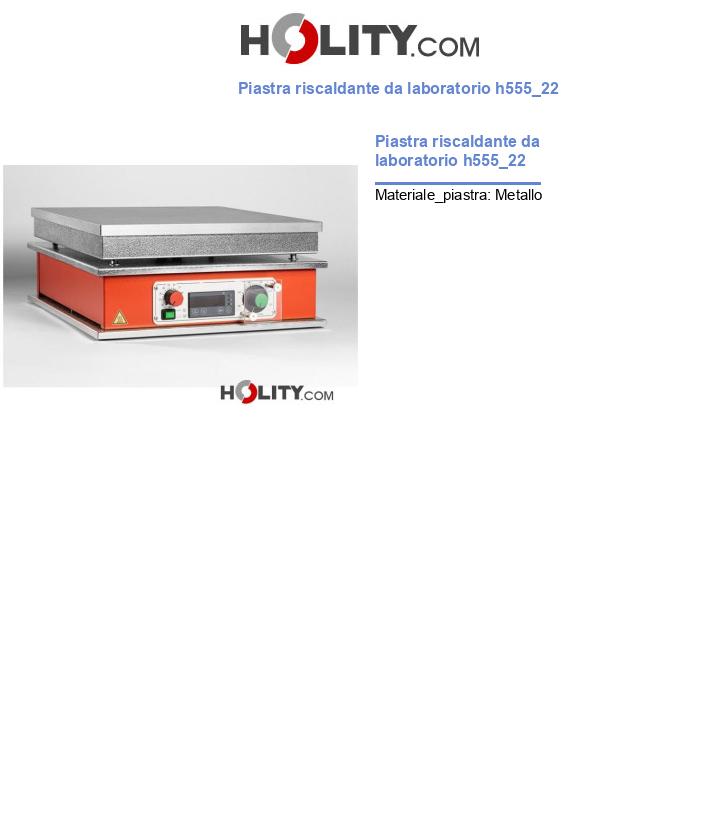 Piastra riscaldante da laboratorio h555_22