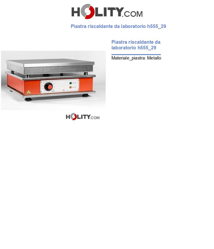 Piastra riscaldante da laboratorio h555_29
