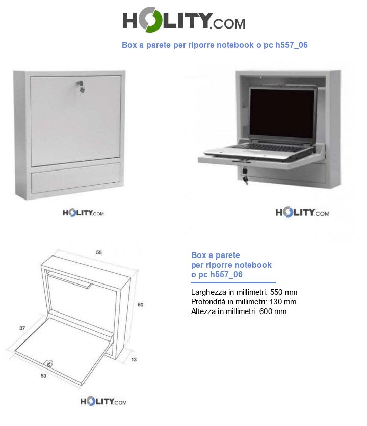 Box a parete per riporre notebook o pc h557_06