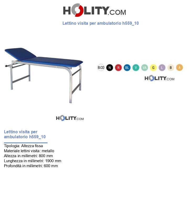Lettino visita per ambulatorio h559_10