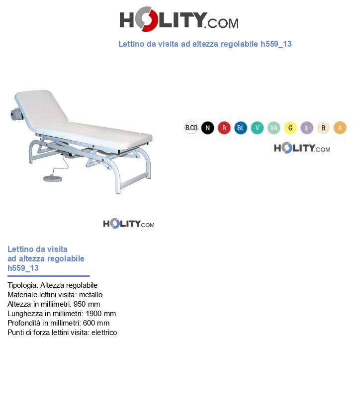 Lettino da visita ad altezza regolabile h559_13