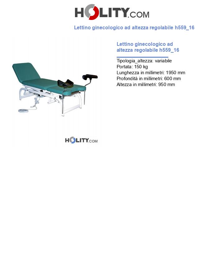 Lettino ginecologico ad altezza regolabile h559_16