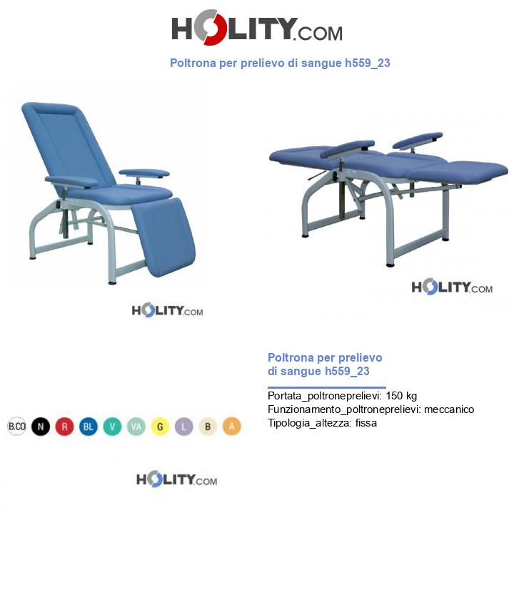 Poltrona per prelievo di sangue h559_23
