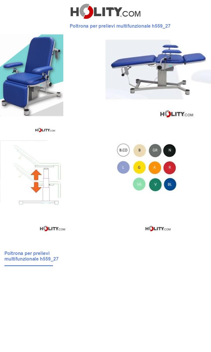 Poltrona per prelievi multifunzionale h559_27