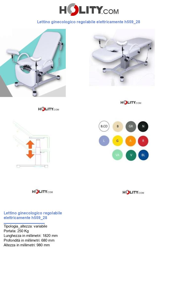 Lettino ginecologico regolabile elettricamente h559_28