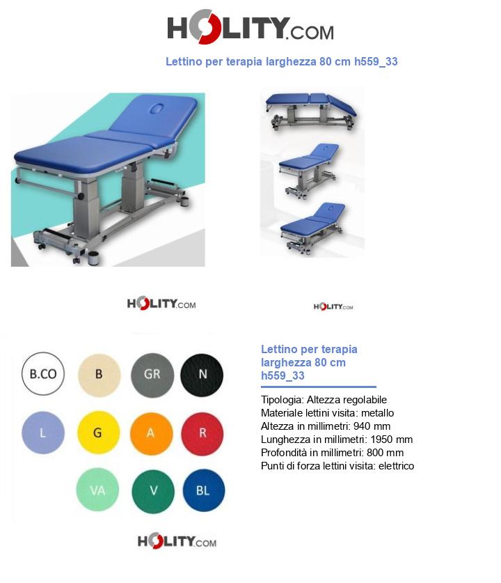 Lettino per terapia larghezza 80 cm h559_33