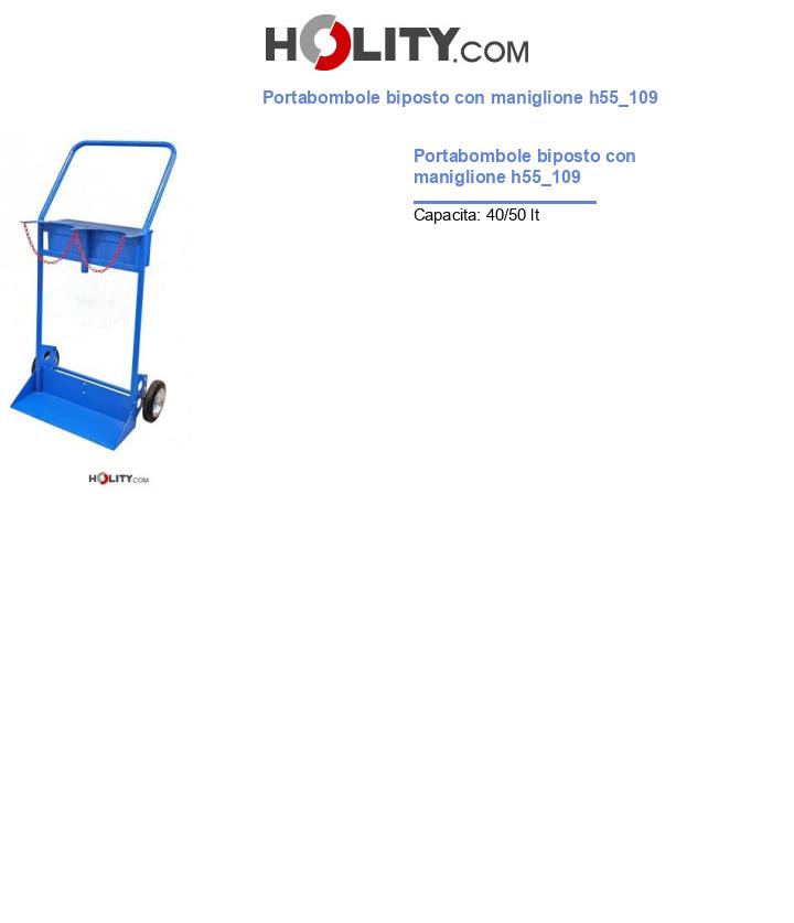 Portabombole biposto con maniglione h55_109