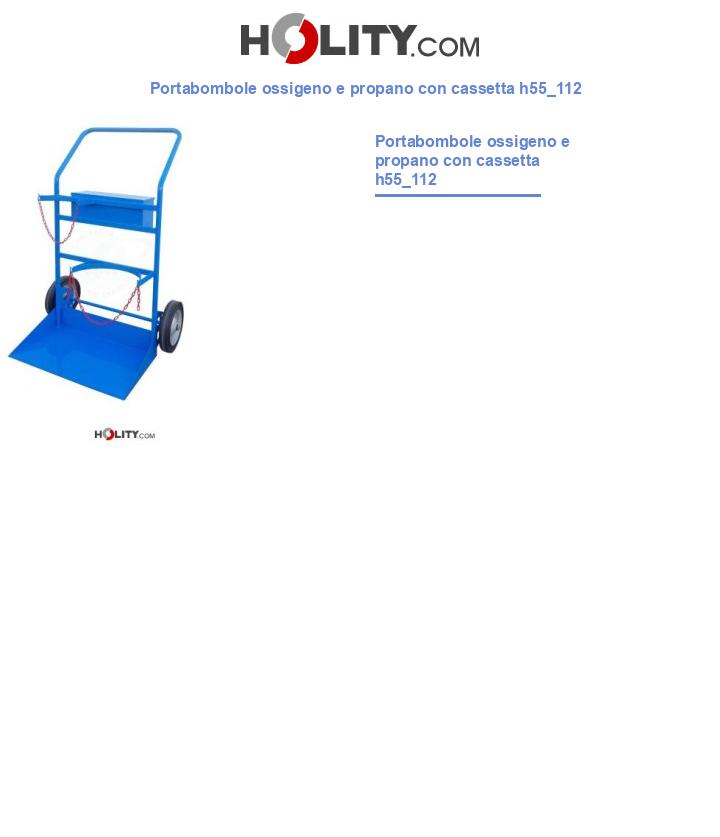 Portabombole ossigeno e propano con cassetta h55_112