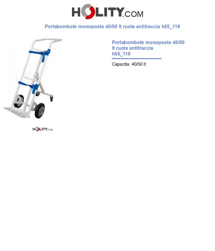 Portabombole monoposto 40/50 lt ruote antitraccia h55_119