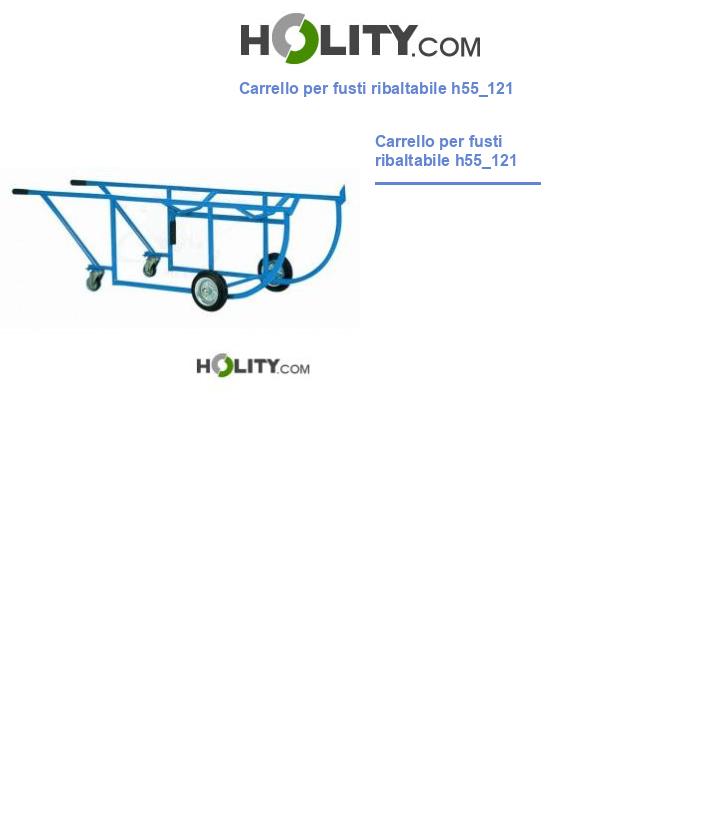 Carrello per fusti ribaltabile h55_121