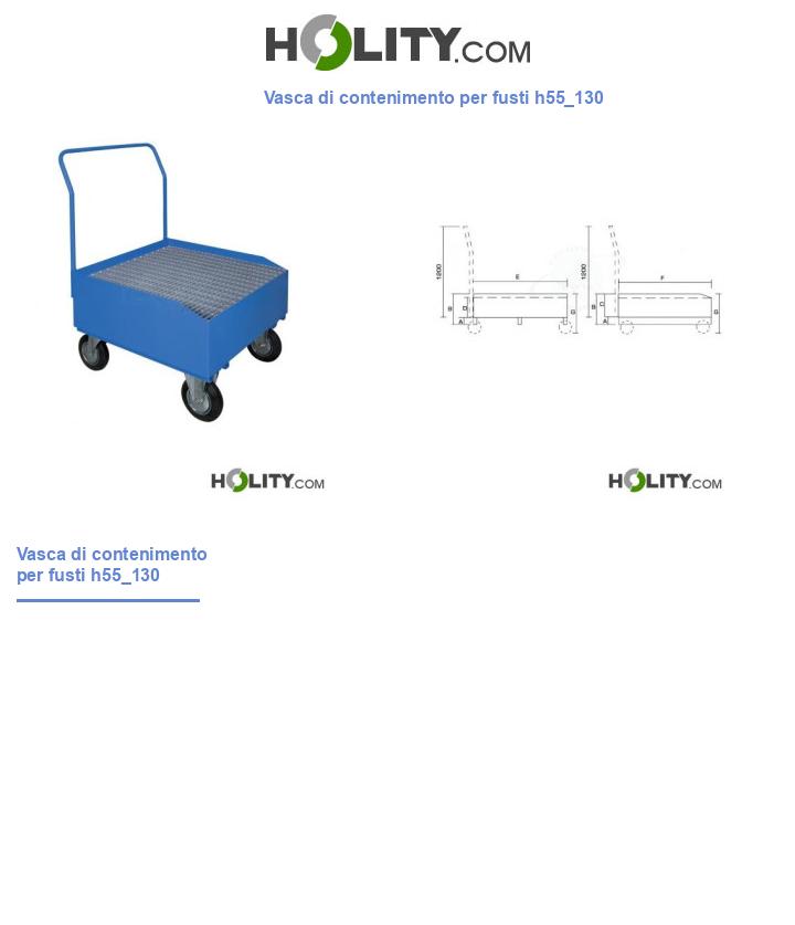Vasca di contenimento per fusti h55_130