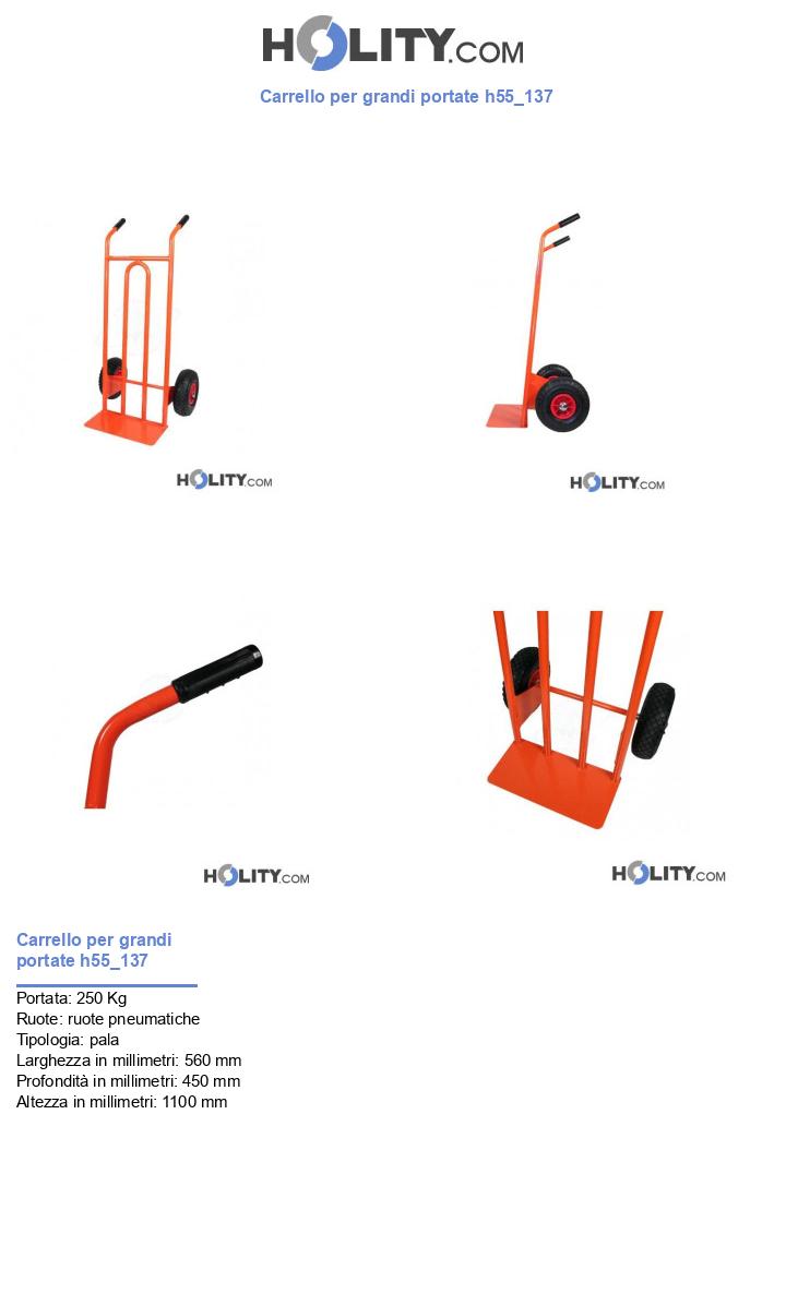 Carrello per grandi portate h55_137
