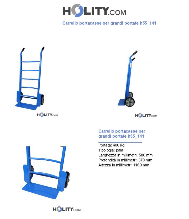 Carrello portacasse per grandi portate h55_141