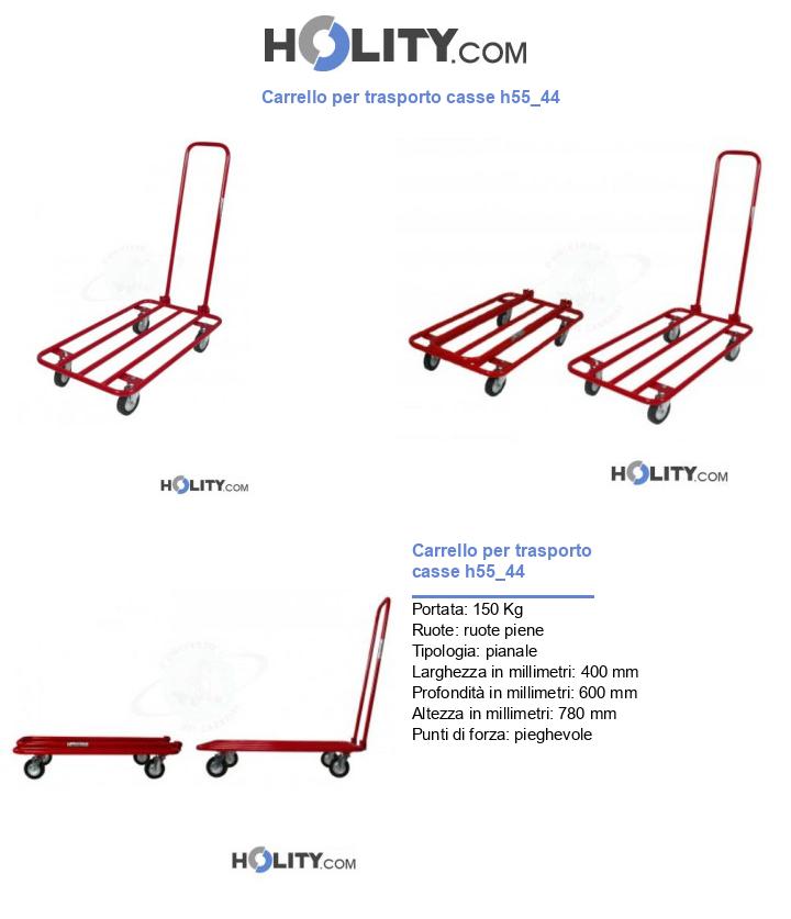 Carrello per trasporto casse h55_44