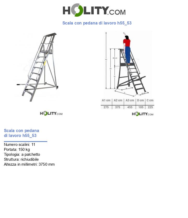 Scala con pedana di lavoro h55_53