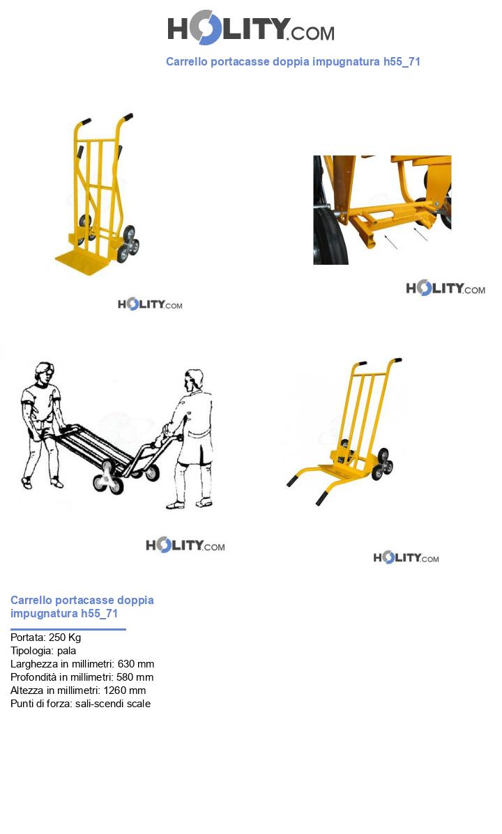 Carrello portacasse doppia impugnatura h55_71