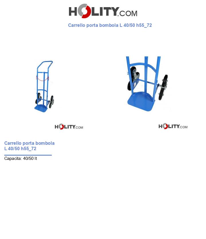 Carrello porta bombola L 40/50 h55_72