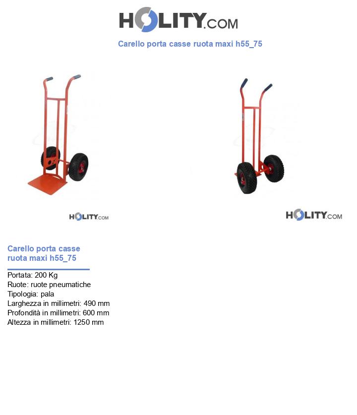 Carello porta casse ruota maxi h55_75